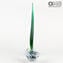 Sail Boat - Green and Cyan - Original Murano Glass OMG