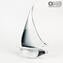 Velero - Negro - Cristal de Murano original OMG