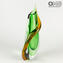 Vase Calla - Deep Green Sommerso - Original Murano Glas OMG