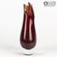 Vaso Fish - Rosso Sommerso - Vetro di Murano Originale OMG