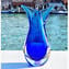 꽃병 물고기-Blue Sommerso-Original Murano Glass OMG