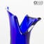 Vaso Fish - Blu Sommerso - Vetro di Murano Originale OMG