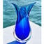 Vasenfisch - Blue Sommerso - Original Murano Glass OMG