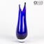 Vaso Fish - Blu Sommerso - Vetro di Murano Originale OMG