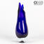 Vaso Rondine - Blu Sommerso - Vetro di Murano Originale OMG