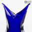 Vase Swallow - Blue Sommerso - Original Murano Glas OMG