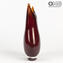 Vase Swallow - Red Sommerso - Original Murano Glas OMG