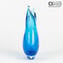 花瓶燕子-青色Sommerso-原裝Murano玻璃OMG