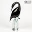 Black Heron Female-Glass Sculpture-Original Murano Glass OMG