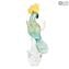 Blue Marine Parrot - Glass Sculpture - Original Murano Glass OMG