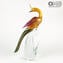 Weiblicher Papagei - Glasskulptur - Original Murano Glass OMG