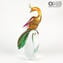 Weiblicher Papagei - Glasskulptur - Original Murano Glass OMG