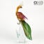 Female Parrot - Glass Sculpture - Original Murano Glass OMG