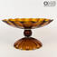 Copa Orquídea - Ámbar - Cristal de Murano Original OMG