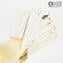 Dove - Pure Gold 24kt - Original Murano Glass OMG