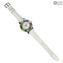 Orologio Unisex - Bianco e Murrine - Original Murano Glass OMG