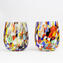 Set of 6 Drinking glasses - Arlecchino - Original Murano Glass OMG