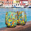 Juego de 2 vasos para beber - Arlecchino - Cristal de Murano original OMG