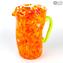 Pitcher Monocrome - Orange - Original Murano Glass OMG