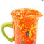 Pichet Monocrome - Orange - Verre de Murano Original OMG