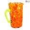 Pitcher Monocrome - Orange - Original Murano Glass OMG
