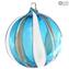 Palle di Natale - Canes Fantasy Azzurro - Murano Glass Xmas