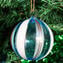 Bola de Natal - Canes Fantasy Cyan - Murano Glass Xmas