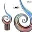 Love Wave - Escultura en calcedonia - Vidrio de Murano original Omg