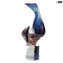 Strip to wind - sculpture in chalcedony - Original Murano Glass