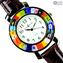 Unisex Watch - Brown and Millefiori - Original Murano Glass OMG