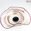 Sbruffi Plate Papyos - Blown Glass - Original Murano Glass OMG