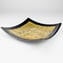 Plate Gold Edge - Black - Original Murano Glass OMG