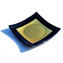 Plate Gold Edge - Black - Original Murano Glass OMG