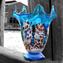 イビスコライトブルー-花瓶-ムラノグラスミルフィオリ