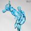 Lovers Dancers Sculpture - Light Blue - Original Murano glass OMG