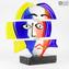 Cabeza de escultura - Homenaje a Picasso - Cristal de Murano original OMG