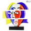 Cabeza de escultura - Homenaje a Picasso - Cristal de Murano original OMG