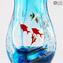 Fischvase - Sommerso-Technik - Original Murano Glass Omg