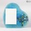 Photo Frame - Tree of Life Light Blue - Original Murano Glass OMG