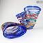 Harlequin Vase - Blue - Original Murano Glass