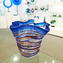 Harlekin Tafelaufsatz - Blau - Original Murano Glas OMG