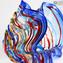 Harlekin Tafelaufsatz - Blau - Original Murano Glas OMG