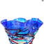Harlequin Centerpiece - Blue - Original Murano Glass OMG