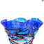 Centre de table Arlequin - Bleu - Verre Original de Murano OMG