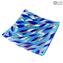 Assiette Nuance - Bleu Clair - Verre de Murano Original OMG