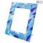 相框細微差別-藍色-Murano原始玻璃OMG