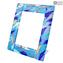 Cadre Photo Nuance - Bleu - Verre de Murano Original OMG