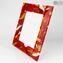 Photo Frame Nuance - Red - Original Murano Glass OMG