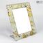 Cadre Photo Nuance - Blanc - Verre de Murano Original OMG