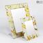 Photo Frame Nuance - White - Original Murano Glass OMG